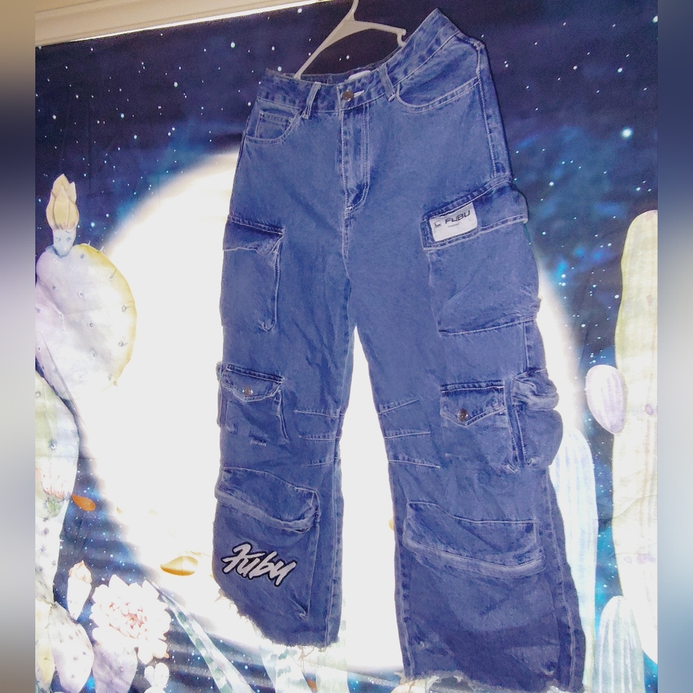 Blue FUBU Cargo Pants